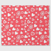 Herzmuster Geschenkpapier (Flach)