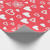 Herzmuster Geschenkpapier (Ecke)