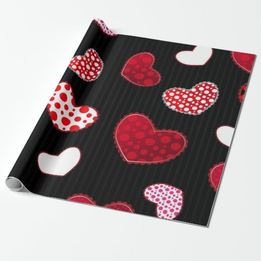 Herzmuster Geschenkpapier (Ungerollt)