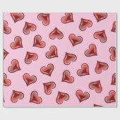 Herzmuster Geschenkpapier (Flach)