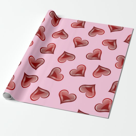 Herzmuster Geschenkpapier (Ungerollt)