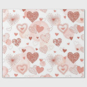Herzmuster Geschenkpapier (Flach)