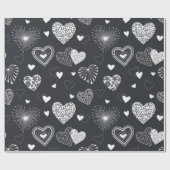 Herzmuster Geschenkpapier (Flach)