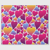 Herzmuster Geschenkpapier (Flach)