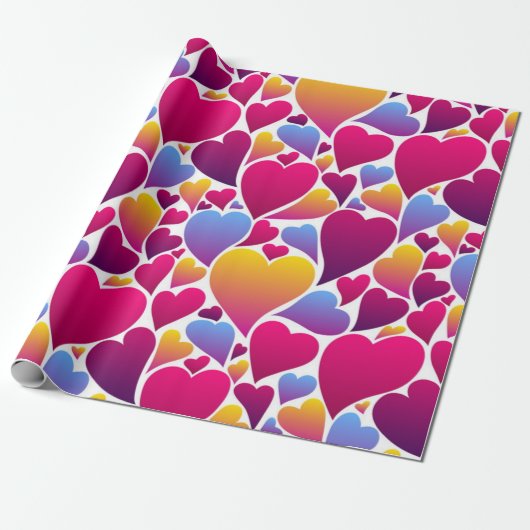 Herzmuster Geschenkpapier (Ungerollt)