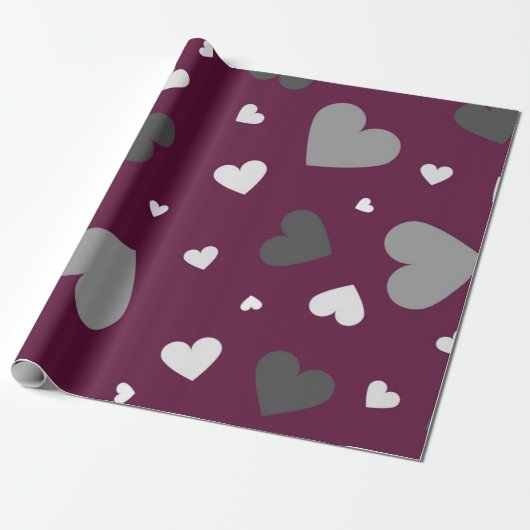 Herzmuster Geschenkpapier (Ungerollt)