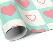 Herzmuster Geschenkpapier (Rolleneckpunkt)