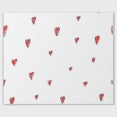 Herzmuster Geschenkpapier (Flach)