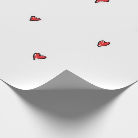 Herzmuster Geschenkpapier (Ecke)