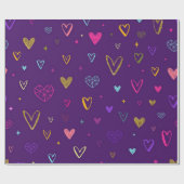 Herzmuster Geschenkpapier (Flach)