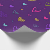 Herzmuster Geschenkpapier (Ecke)