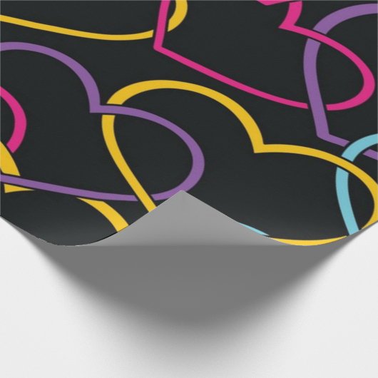 Herzmuster Geschenkpapier (Ecke)