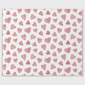 Herzmuster Geschenkpapier (Flach)