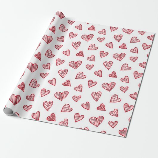 Herzmuster Geschenkpapier (Ungerollt)