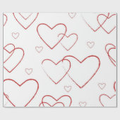 Herzmuster Geschenkpapier (Flach)
