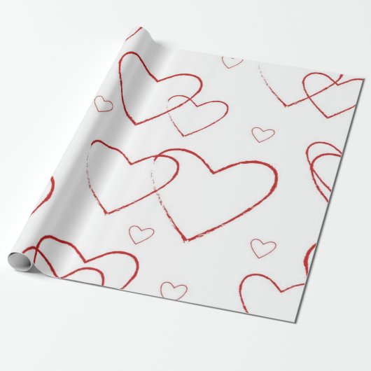 Herzmuster Geschenkpapier (Ungerollt)