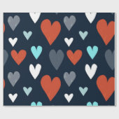 Herzmuster Geschenkpapier (Flach)