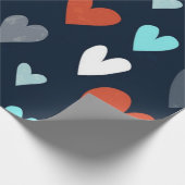 Herzmuster Geschenkpapier (Ecke)