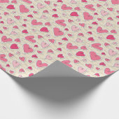 Herzmuster Geschenkpapier (Ecke)