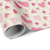Herzmuster Geschenkpapier (Rolleneckpunkt)