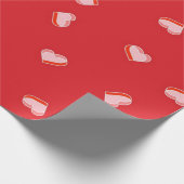 Herzmuster Geschenkpapier (Ecke)