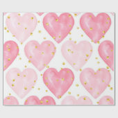 Herzmuster Geschenkpapier (Flach)
