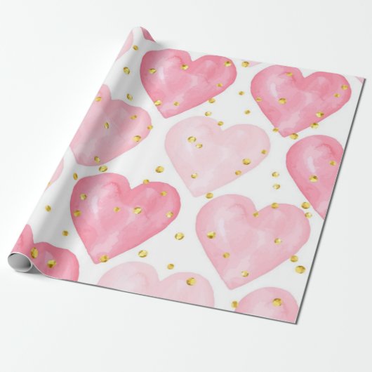 Herzmuster Geschenkpapier (Ungerollt)