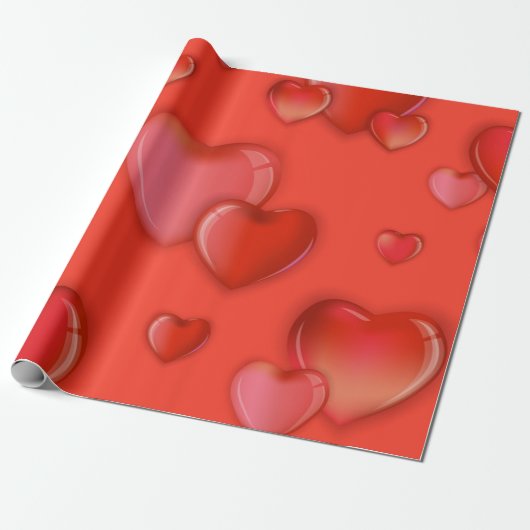 Herzmuster Geschenkpapier (Ungerollt)