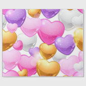 Herzmuster Geschenkpapier (Flach)