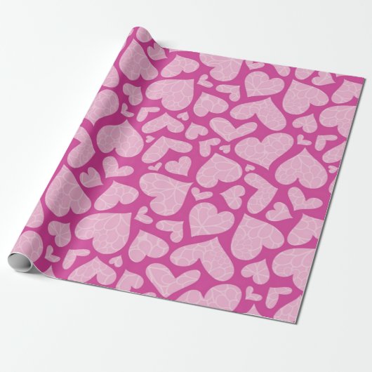 Herzmuster Geschenkpapier (Ungerollt)