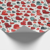 Herzmuster Geschenkpapier (Ecke)