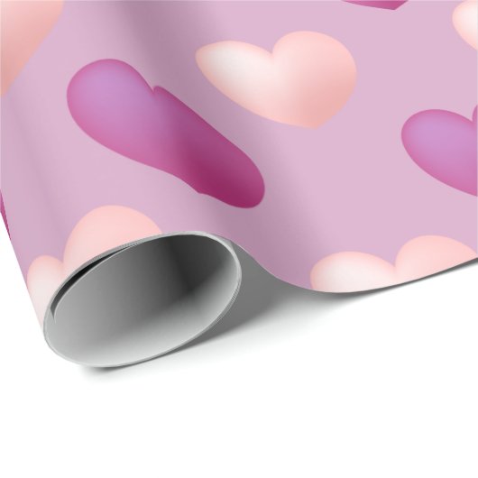 Herzmuster Geschenkpapier (Rolleneckpunkt)