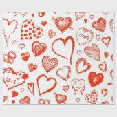 Herzmuster Geschenkpapier (Flach)