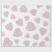 Herzmuster Geschenkpapier (Flach)