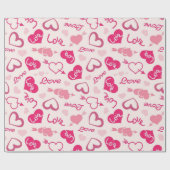 Herzmuster Geschenkpapier (Flach)