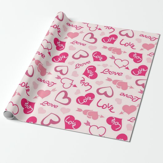 Herzmuster Geschenkpapier (Ungerollt)