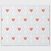 Herzmuster Geschenkpapier (Flach)