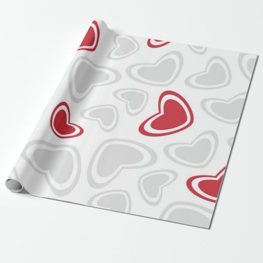 Herzmuster Geschenkpapier (Ungerollt)