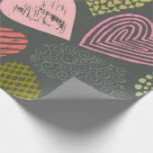 Herzmuster Geschenkpapier (Ecke)