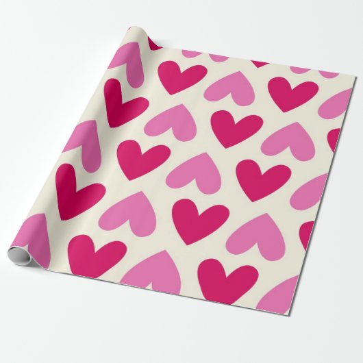 Herzmuster Geschenkpapier (Ungerollt)