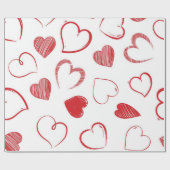 Herzmuster Geschenkpapier (Flach)