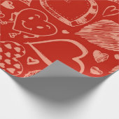Herzmuster Geschenkpapier (Ecke)