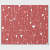 Herzmuster Geschenkpapier (Flach)