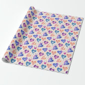 Herzmuster Geschenkpapier (Ungerollt)