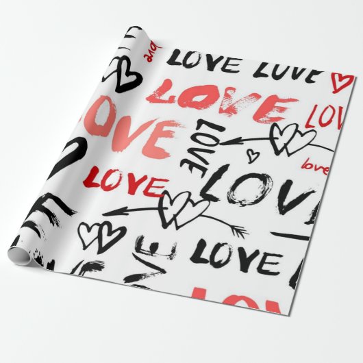 Herzmuster Geschenkpapier (Ungerollt)