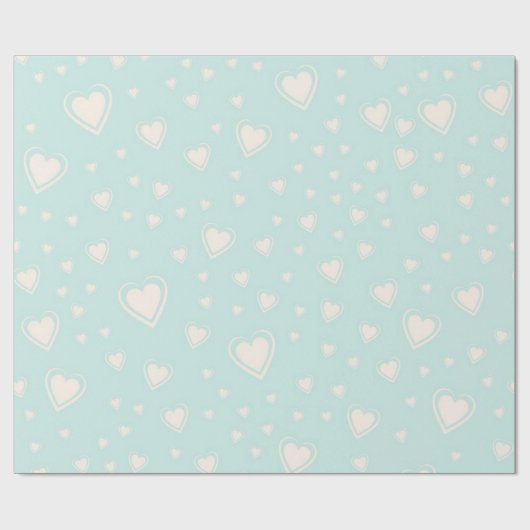 Herzmuster Geschenkpapier (Flach)