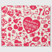 Herzmuster Geschenkpapier (Flach)