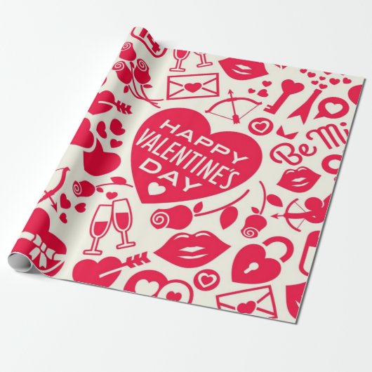 Herzmuster Geschenkpapier (Ungerollt)