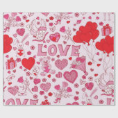 Herzmuster Geschenkpapier (Flach)