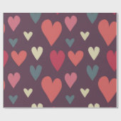 Herzmuster Geschenkpapier (Flach)